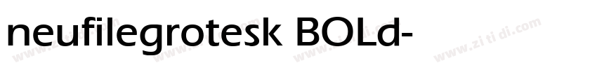 neufilegrotesk BOLd字体转换